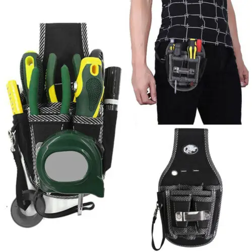 

Hot Electrician Tool Bag Nylon Fabric Waist Pocket Pouch Belt Storage Kit Holder Maintenance
