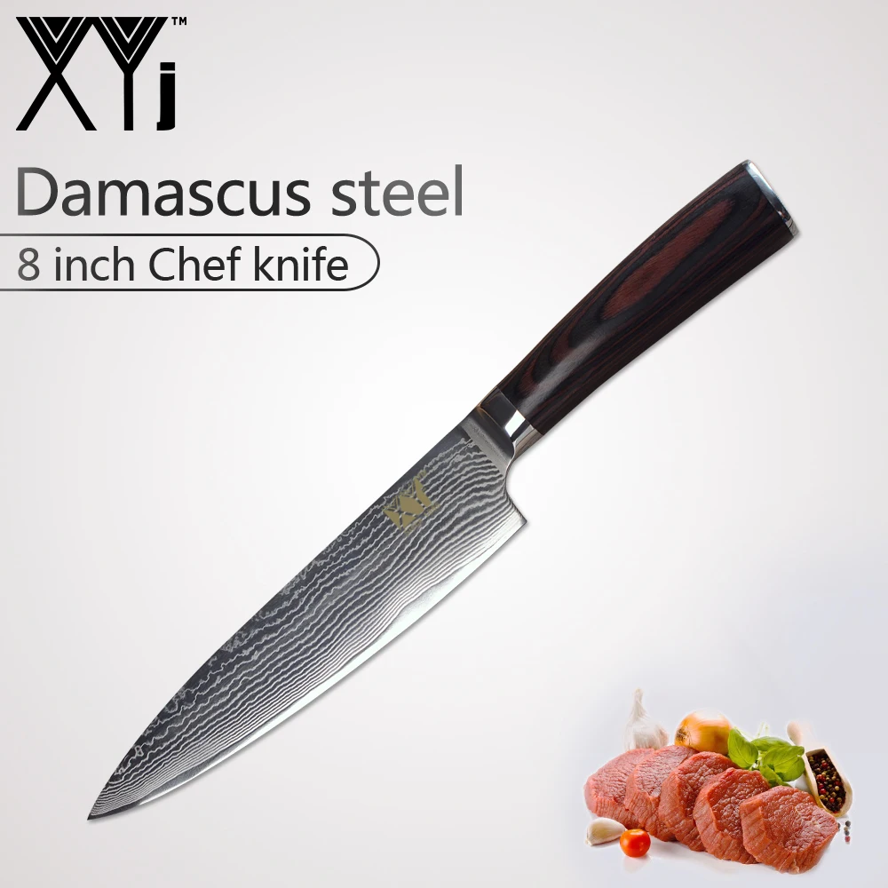 XYj VG10 Damascus Steel Kitchen Knives Accessories 73 Layer Japanese Damascus Steel Knife New Arrival 2018 Kitchen Cooking Tool XYj VG10 Damascus Steel Kitchen Knives Accessories 73 Layer Japanese Damascus Steel Knife New Arrival 2018 Kitchen Cooking Tool