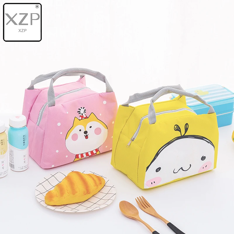 XZP Cartoon Baby Food Insulation Bag Portable Waterproof Thermal Oxford Lunch Bags Convenient Leisure Cute Picnic Outdoor Tote