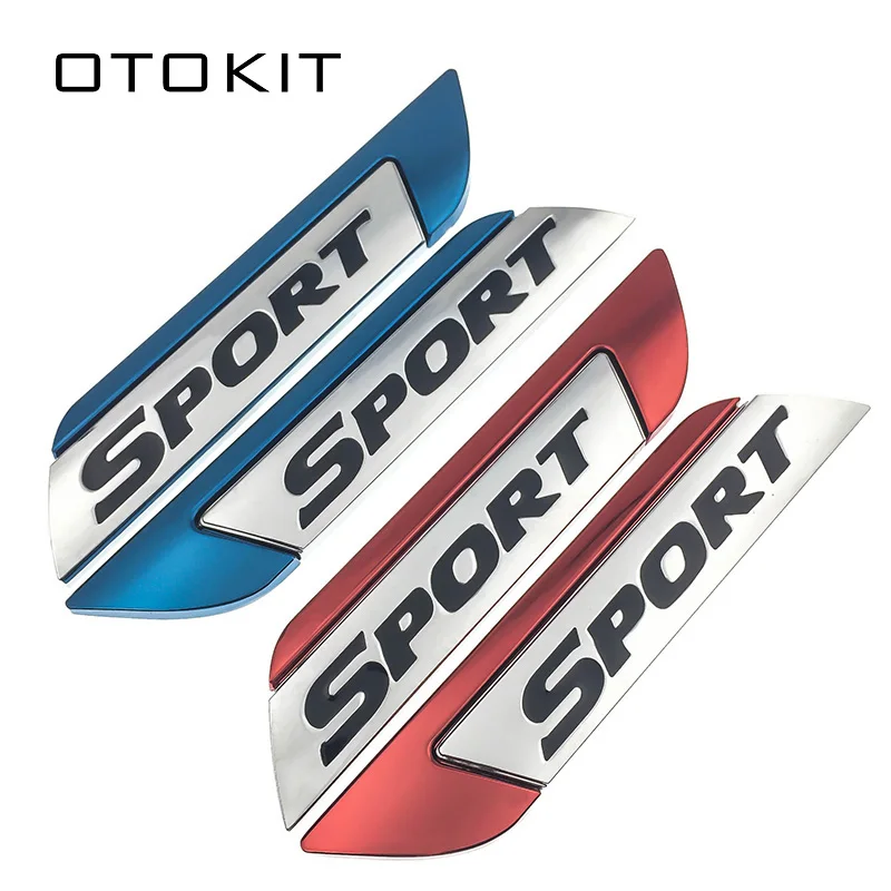 

New 3D Sport SPORT Logo Car Styling Metal Badge Emblem Fender Side Sticker for KIA K2 Rio Ceed Sportage Sorento Cerato Renault