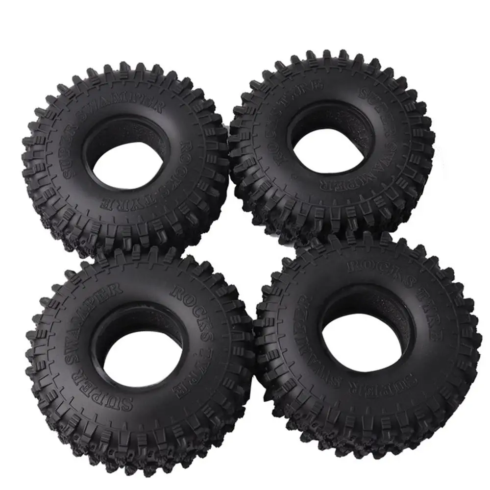 

1.9" Rubber Tyre Wheel Tires for 1:10 RC Rock Crawler Axial SCX10 SCX10 II 90046 90047 Traxxas TRX-4 TRX4