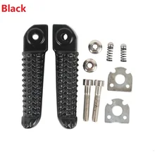 Черный набор задних подножек подножки Peg Для YAMAHA YZF R1 2002- R6 2003- 03 04 05 06 07 08 серебристый матовый черный мотоцикл