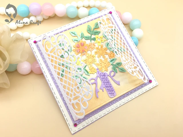 us 2 96 alinacraft metal cutting dies cut flower leaves wedding bridal bouquet scrapbook card album paper craft template art dies knife in cutting flower paper craft template