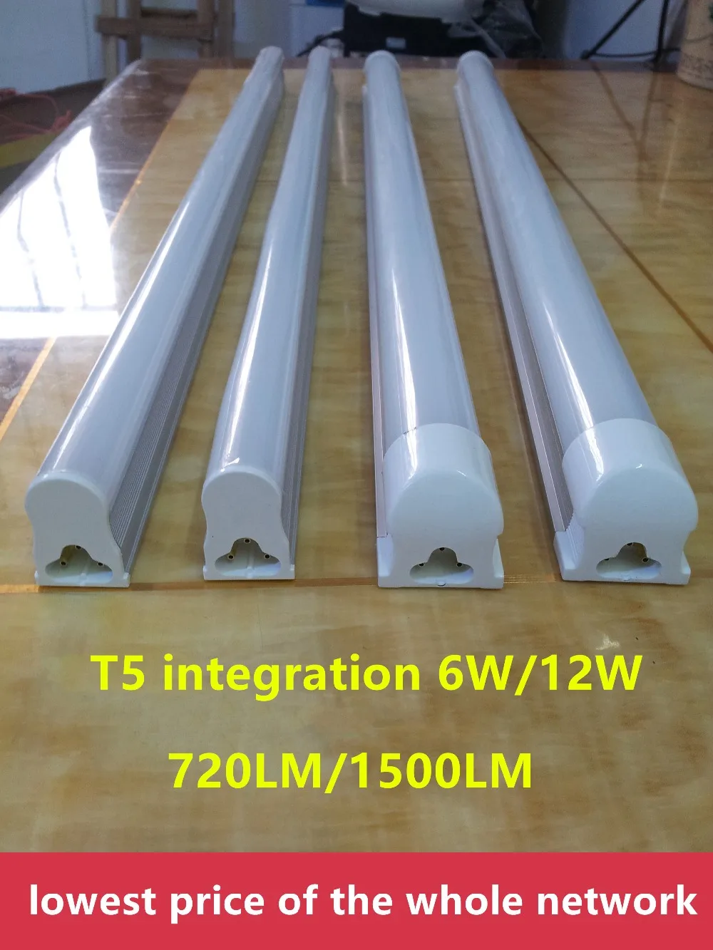 1 ШТ. T5 интеграции трубки 6 Вт/12WV300mm/600 мм 720lm/1500lm светодиодные лампы светодиодное