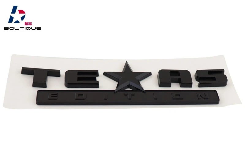 Черная эмблема Texas Edition для эмблемы SIERRA Silverado|Наклейки на автомобиль| |