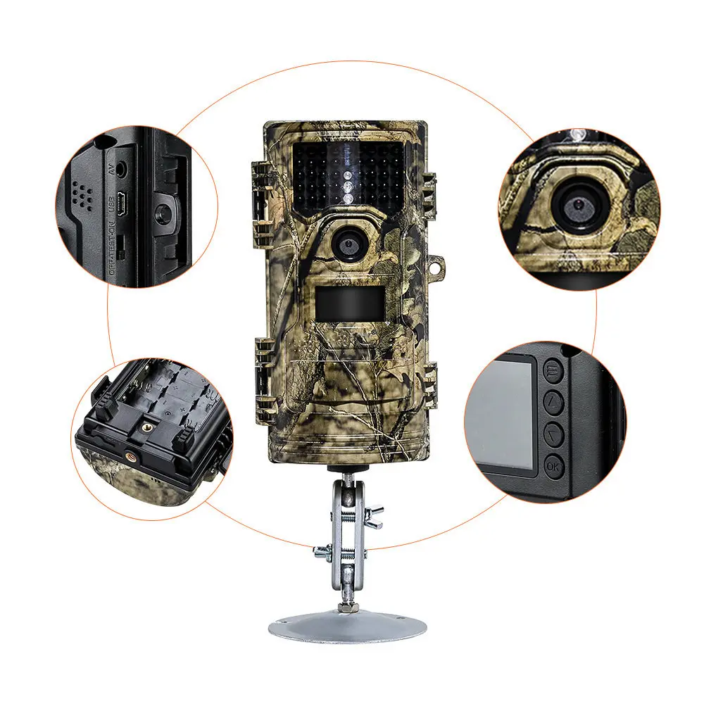 PDDHKK 1080P HD Hunting Camera Photo Traps Wildlife 20MP Surveillance Trail Camera with 42pcs Infrared LEDs 940nm Night Vision PDDHKK 1080P HD Hunting Camera Photo Traps Wildlife 20MP Surveillance Trail Camera with 42pcs Infrared LEDs 940nm Night Vision