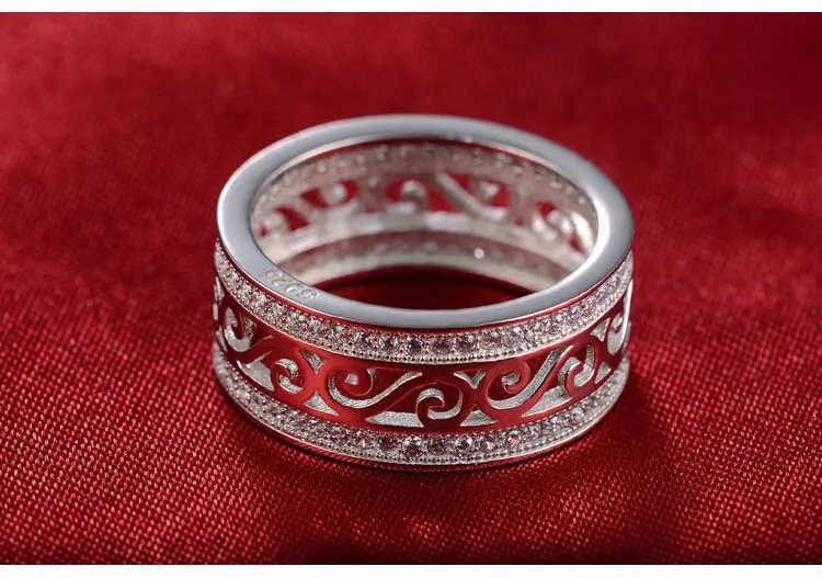 Розовое золото серебро Цвет 925 пробы серебро обручальное кольцо Вечность Кольца для мужчин и женщин мужские обручальные свадебные sepcial уникальный R879