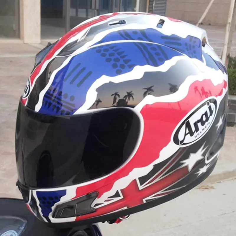 Шлем arai Rx7-Японии Топ RR5 Педро moto rcycle шлем гоночный шлем полный уход за кожей лица capacete moto rcycle, Capacete moto шлем - Цвет: Black lens-1