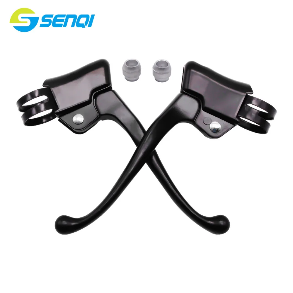 Bicycle Brake Levers 1 Pair Bicycle Brake Universal Full Aluminum Alloy Bicycle Brake Handle Mountain Road Bike Brake Lever Child Bike Trailer