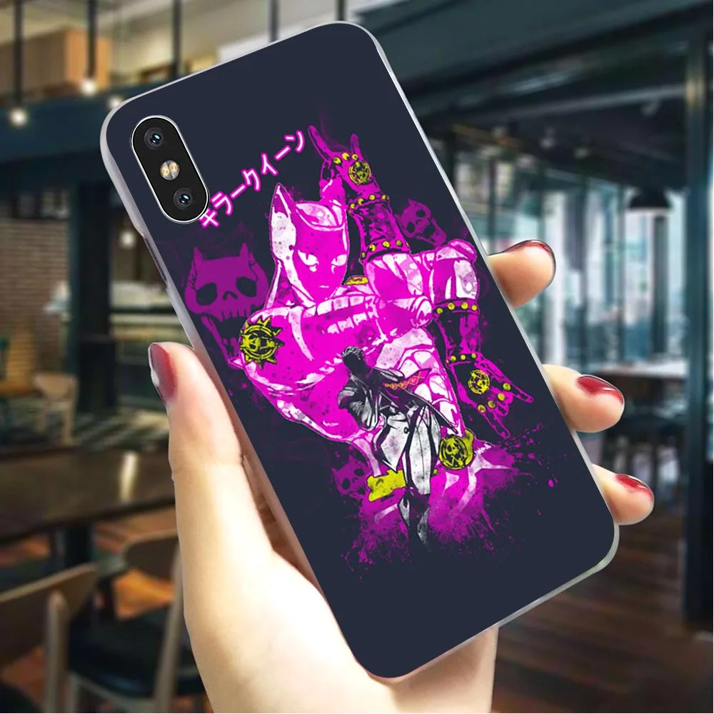 

Hard Cover for iPhone XR Killer Queen Anime Case for iPhone 8 Plus Cases X Xs Max 6 6S 7 Plus 5S 5 SE 11 proBack Skin Hybrid