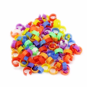 

100X Chicken Hen Pigeon Poultry Dove Bird Chicks Duck Parrot Leg Clip Rings Band