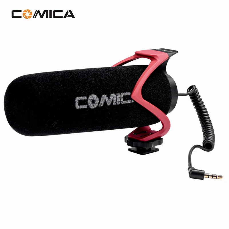 Goedkoop Comica Op Camera Video Microfoon VS Reed MicVideo Gaan Shortgun Mic voor iPhone Samsung Huawei DSLR Camera Nikon Canon Pentax fuji