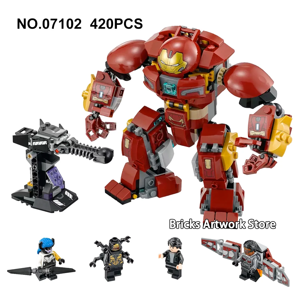 

Super Heroes Movies Iron Man Hulkbuster Mech Smash-Up Set Building Blocks toys For Children Gifts Compatible Marvel Series 76104