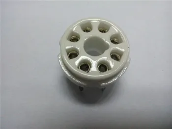 

8pcs ceramics tube socket GZC8-Y-2 seat tube holder for KT88/6550 EL34 6P6P 6V6 6SN7