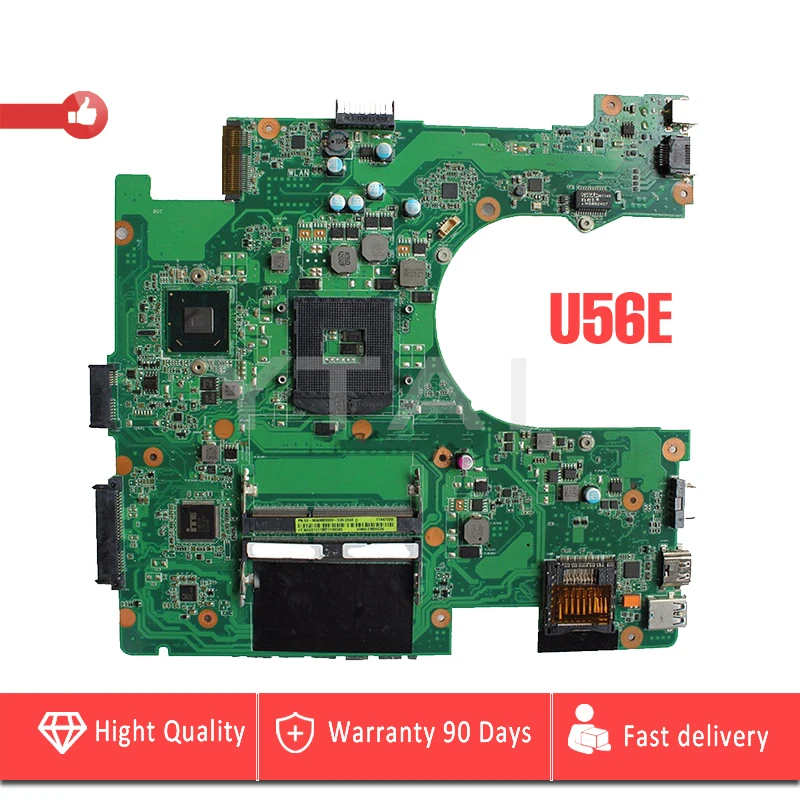 

U56E REV2.0 mainboard for ASUS U56E Laptop motherboard HM65 S989 USB3.0 mainboard 100% tested
