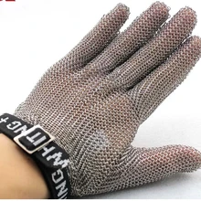 Нержавеющая сталь, металлическая сетка, устойчивая к порезам, уровень 5, перчатка, защита для мясника, инструмент для защиты мяса