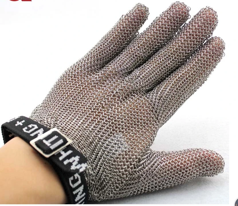 

Stainless Steel Metal Mesh Cut Resistant Level 5 Glove Butcher Proof Meat Process Safety Tool Protection Mitten