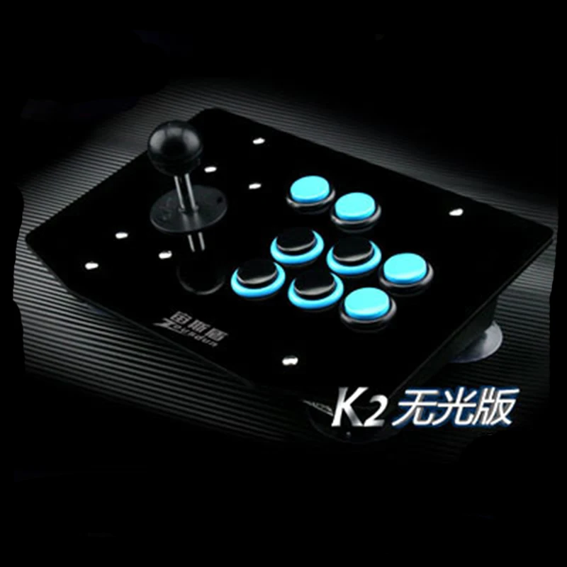 

black and blue button arcade joysticks Game Controller for computer game Street Fighters