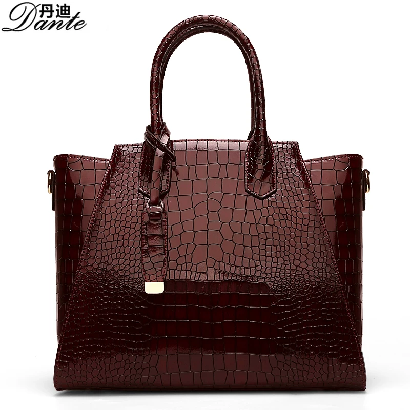 

Luxury Women Messenger Bags Beautiful Women Handbag Fashion Crocodile Embossed Genuine Leather bag Sweet Women Bag