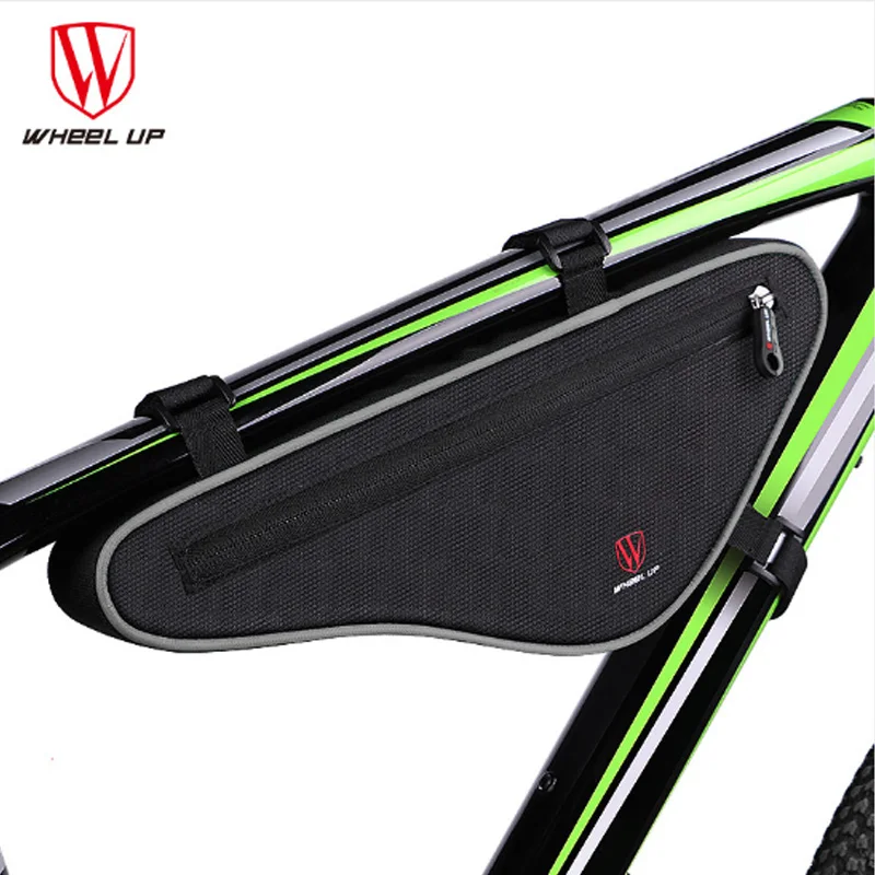 Sale 2017 NEW Waterproof Outdoor Triangle Bicycle Front Tube Frame Bag 2017 New Reflective Large Capacity Nylon MTB Cycling Front Bag 3