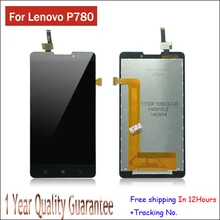 Auf lager! 100% original heißer verkauf lcd display touch digitizer screen panel montage komplett für lenovo p780 test ok + tracking-code