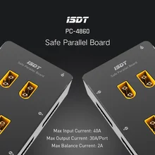 ISDT PC-4860 1-8S Safe Parallel Board XT60 Plug Parallel Charging Board For SC-608 SC-620 Drone Accessories