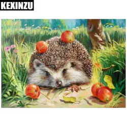 KEXINZU Diamondpainting kunst 5D вышивки крестом полный Diamondembroidery подняться Ежик фрукты Европа декорирование дома со стразами