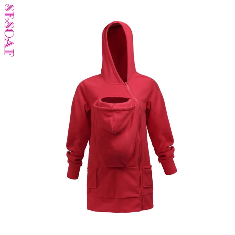 

Baby Carrying Jacket Hoodie Kangaroo Coat&Jacket for Mom Baby Wearing Hoodie Sweater Plus Size