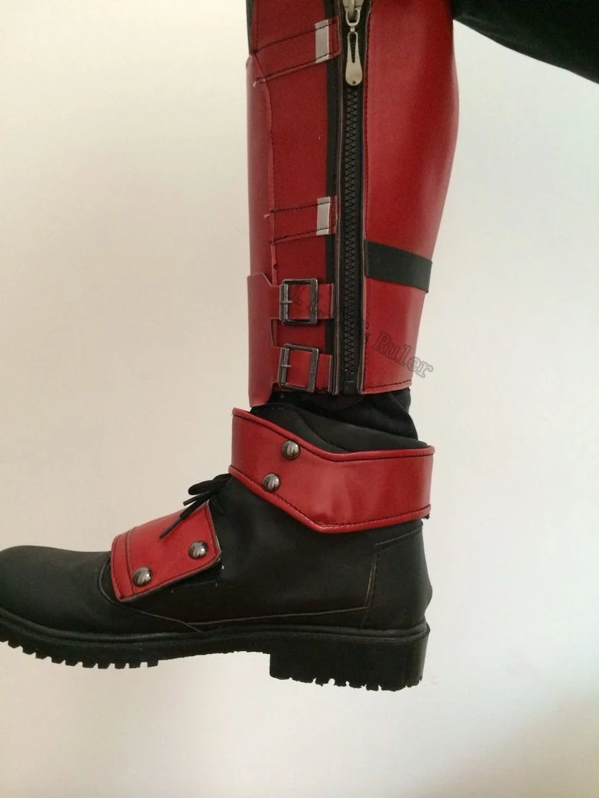 New Arrival Cool X-men Deadpool Cosplay Shoes Boots Customized Separable Qualit#