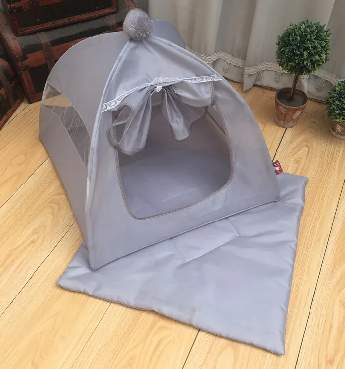 

New style summer portable foldable pet tent playpen outdoor ndoor tent for cat small dog puppy tents cats nest toy house