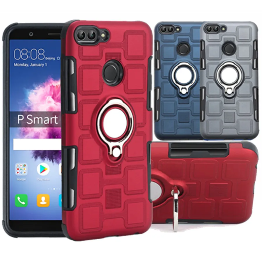 Защитный чехол для huawei P smart 2019 телефона huwai psmart funda подставка держатель кольца huawai