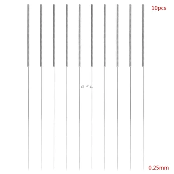 

10 Pcs Stainless Steel Cleaning Needle 0.2mm 0.25mm 0.3mm 0.35mm Part Drill For Nozzle 3D Printers Parts with Box