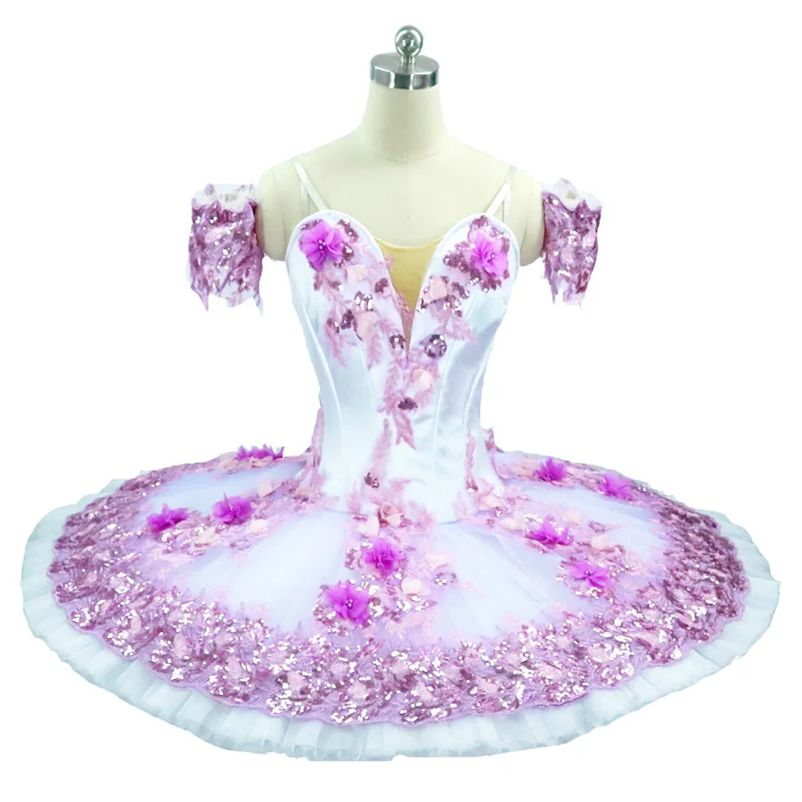 Nutcracker Fairy Doll Professional Ballet Tutu Pink dress women Ballet Tutu skirt purple Sleeping Beauty Stage Costume For Girls