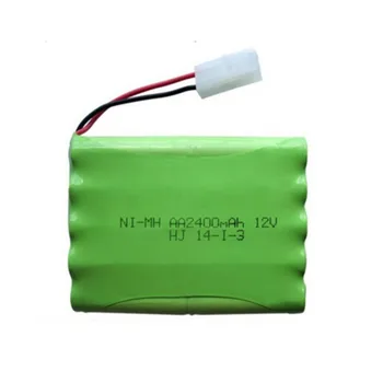

1pc 12v 2400mah ni-mh bateria 12v rc battery nimh battery pilas recargables 12v pack 10x aa size ni mh for rc car toy battery
