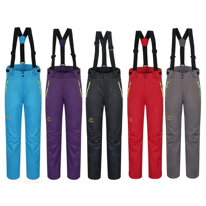 Outdoor Snow Pants Plus Size Removable Elastic Waist Lady Fleece