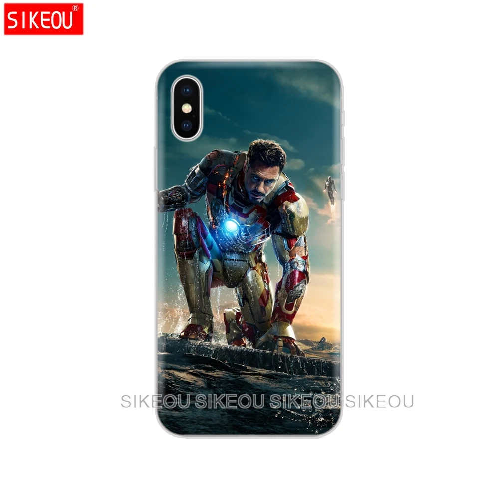 Чехол для iphone 5S, se 4 4S 6s 6 7 8 plus чехол для iphone X XS XR XS MAX чехол Marvel мстители супергерой Капитан Железный человек танос - Цвет: 10880