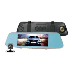 Видеорегистраторы для автомобилей сенсорный экран 7 дюймов HD регистраторы Авто Камера зеркалом заднего вида цифрового видео Регистраторы