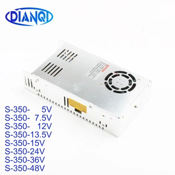 

DIANQI led power supply switch S-350W 5v 7.5v 12v 13.5v 15v 24v 36v 48v ac dc converter variable dc voltage regulator S-350
