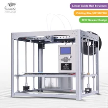 Бесплатная доставка flyingbear Торнадо большой 3D принтер большой комплект металлический линейной направляющей высокое качество точность двойной экструдер