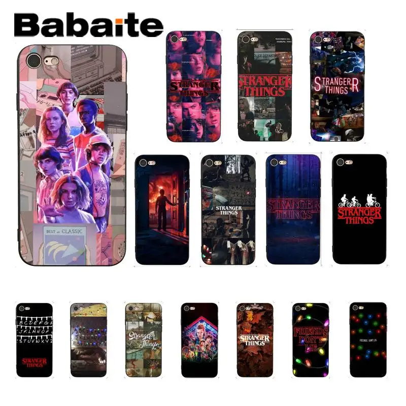

Babaite stranger things season 3 DIY Luxury High Protector Case For iPhone 8 7 6 6S Plus X XS MAX 5 5S SE XR 11 11pro 11promax