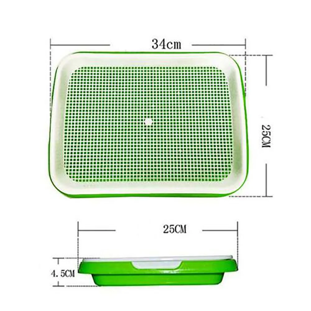 Проращиватель лоток-питомник двухслойный Soilless культуры бобы гидропоники лоток-питомник Hidroponia рассада поднос Садовые принадлежности