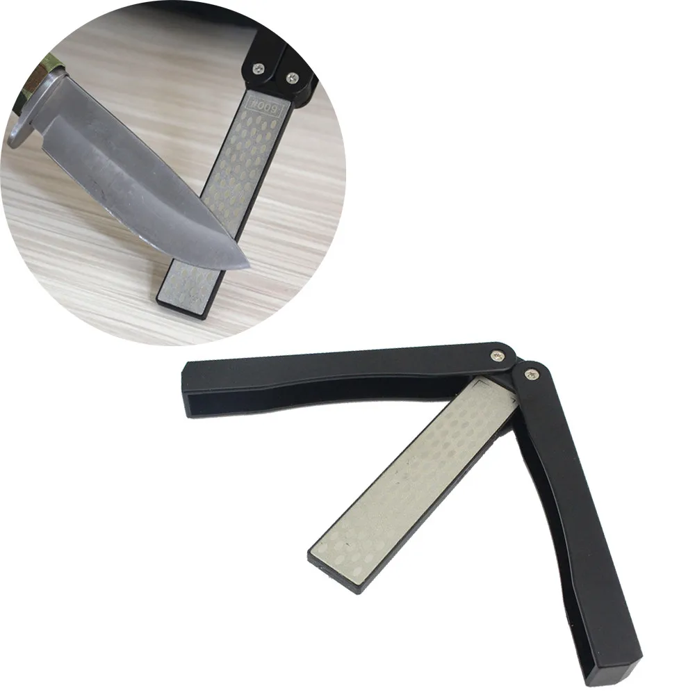 

Knife sharpener bar sharpening stone Outdoor Sharpening Double Sided Folded Pocket Sharpener Diamond Sharpening Stone #15