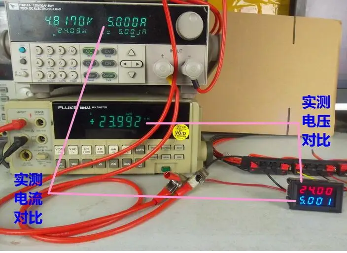 Цифровой вольтметр постоянного тока Амперметр постоянного тока 200 в 10 А напряжение измеритель тока источник питания DC4V-28V красный синий светодиодный двойной дисплей