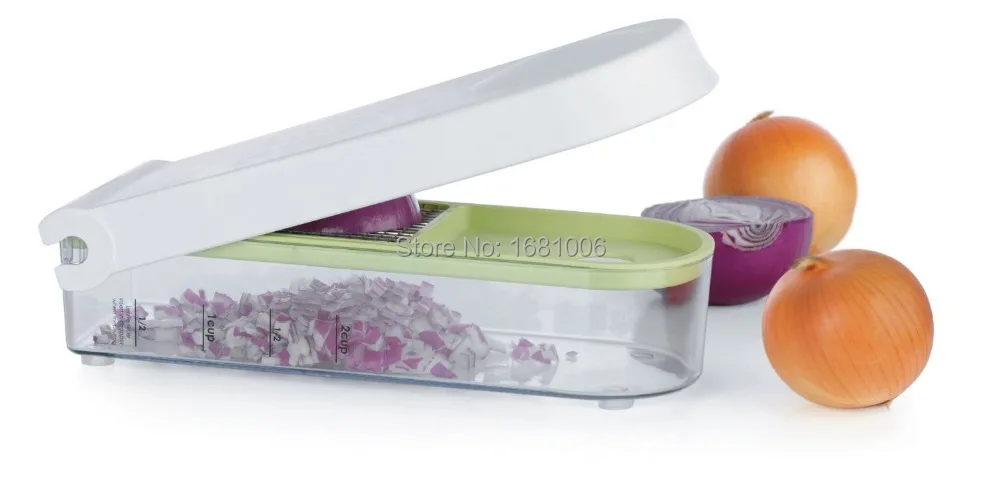 Fruit Vegetable slicers,Multifunctional kitchen tools with measuring cup & grid ford Kitchen gadgerts K054