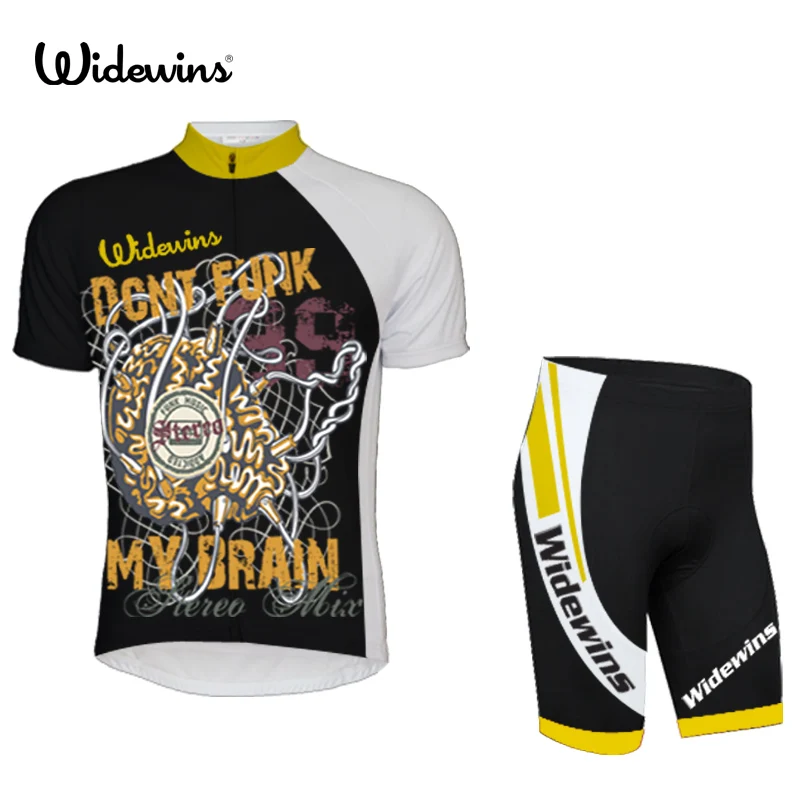 Widewins dcnt funk my brain Велоспорт Джерси короткий Джерси Ropa De Ciclismo Велосипедное трико комплект одежды велосипед одежда гелевый коврик 5475 - Цвет: pic color