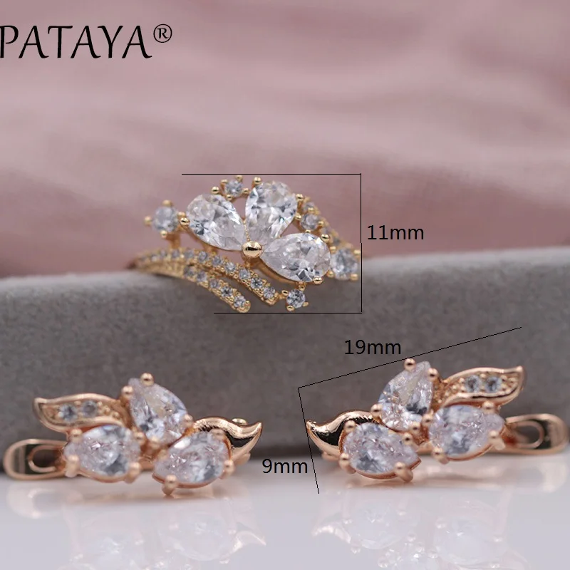 Новинка эксклюзивные ювелирные изделия PATAYA из 585 розового золота и белого