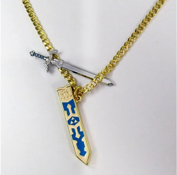 Легенда о Зельде Skyward ожерелье с мечом Zelda no densetsu оружие Cos брелок YP2164