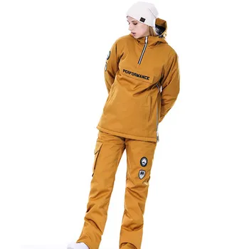 

HighExperience Man and woman Suits, Men's Winter Outdoor Windbreak, Waterproof And Thermal Insulation, Ski Suit Free Shipping