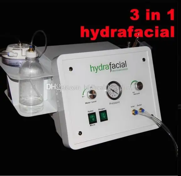  3in1 Portable Diamond Microdermabrasion Facial Machine Oxygen Bubbles Water Aqua Dermabrasion Peeli