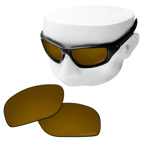 OOWLIT Анти-Царапины Сменные линзы для-солнцезащитные очки Oakley клапан травления поляризованных солнцезащитных очков - Цвет линз: Peace Gold